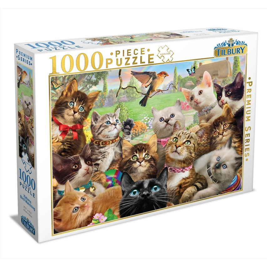 Tilbury - Kittens Bird Watching Puzzle 1000 Piece Jigsaw - Good Games