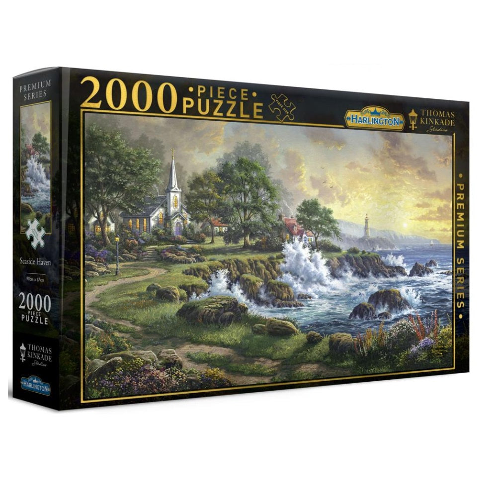 Harlington - Thomas Kinkade Seaside Haven 2000 Piece Jigsaw - Good Games