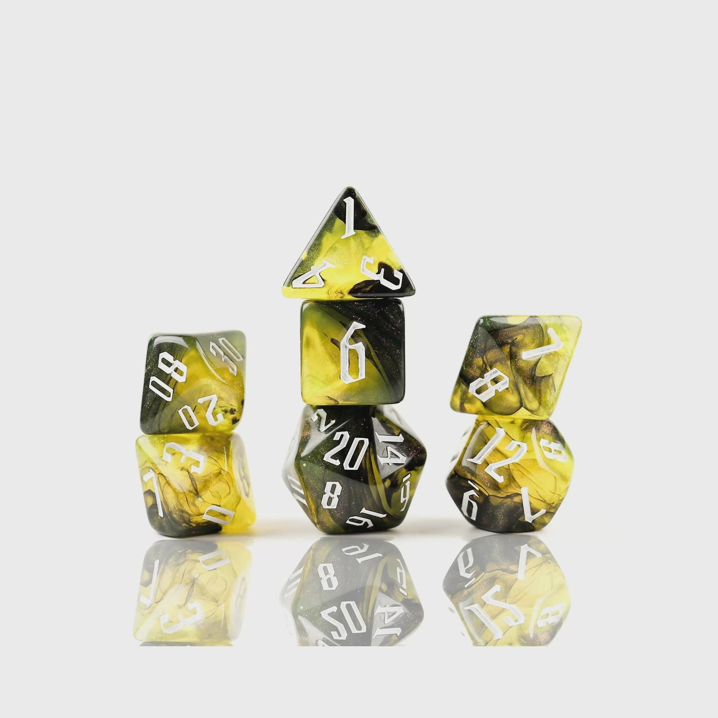 Sirius Dice - Poison Nebula Dice Set 7 - Good Games