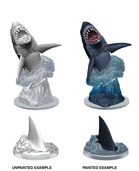 Pathfinder - WizKids Deep Cuts Unpainted Miniatures Shark - Good Games