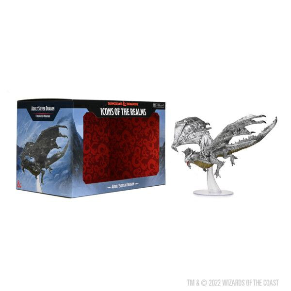 Dungeons &amp; Dragons Icons of the Realm Adult Silver Dragon - Good Games