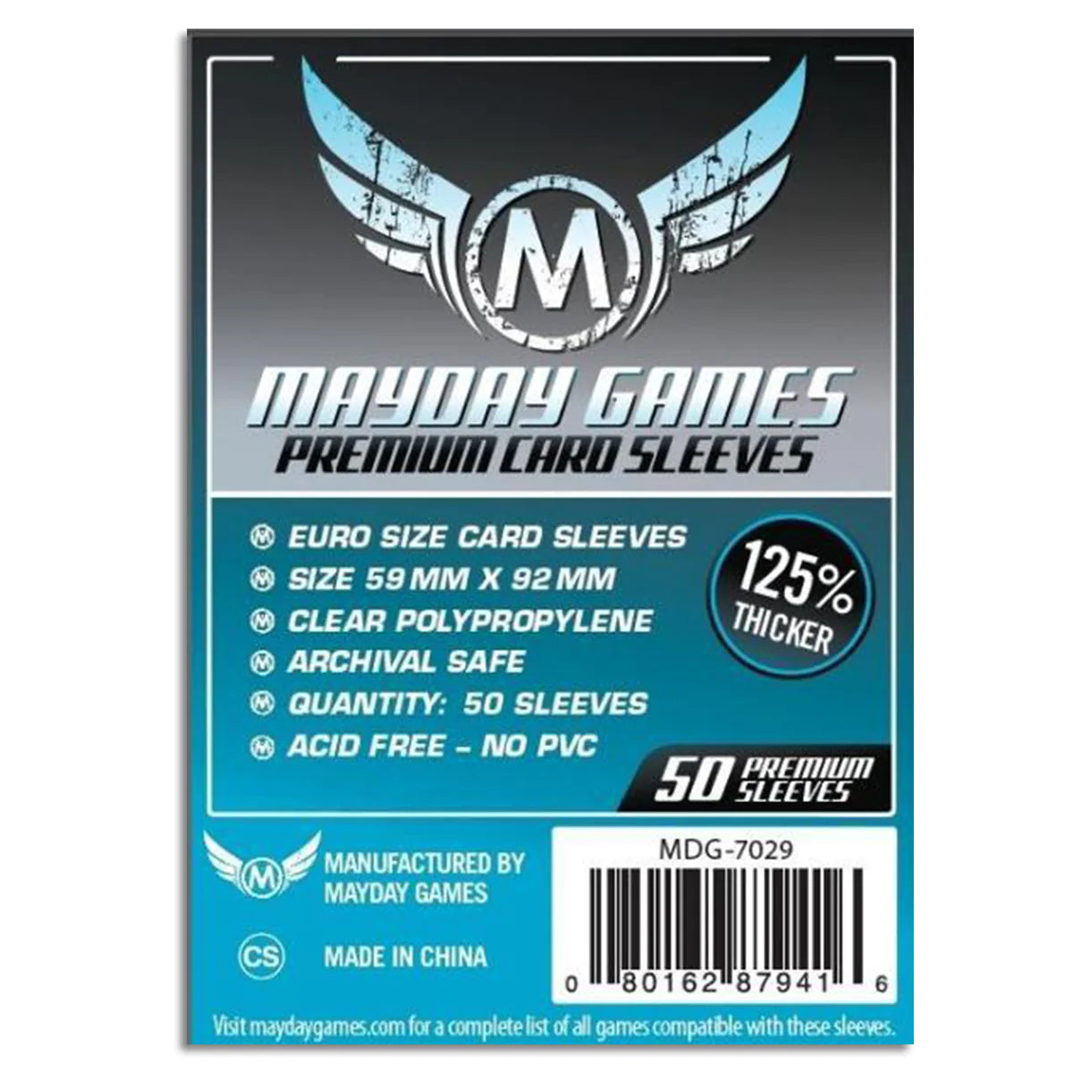 Mayday Premium Euro Sleeves 50 - Good Games