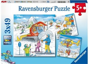 Ravensburger - Lets Go Skiing! - 3x49 Piece Jigsaw - Good Games