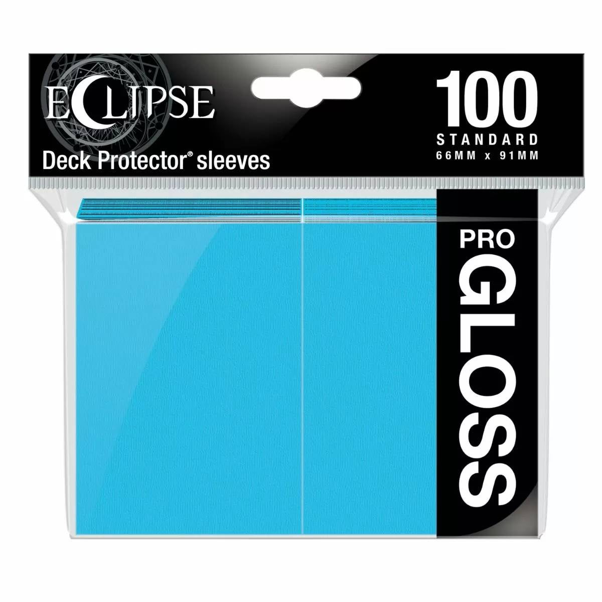 Eclipse Gloss Standard Sleeves Sky Blue (100) - Good Games