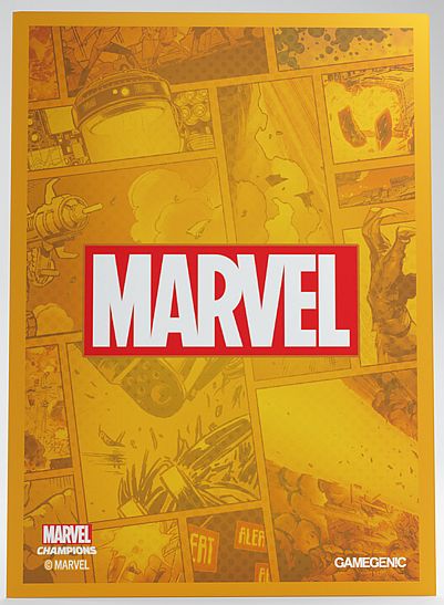 Gamegenic - Marvel Logo Orange: Marvel Champions Art Sleeves - Good Games