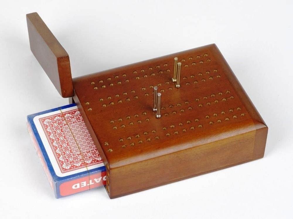 Dal Rossi Travel Cribbage Wood With Play Cards - Good Games