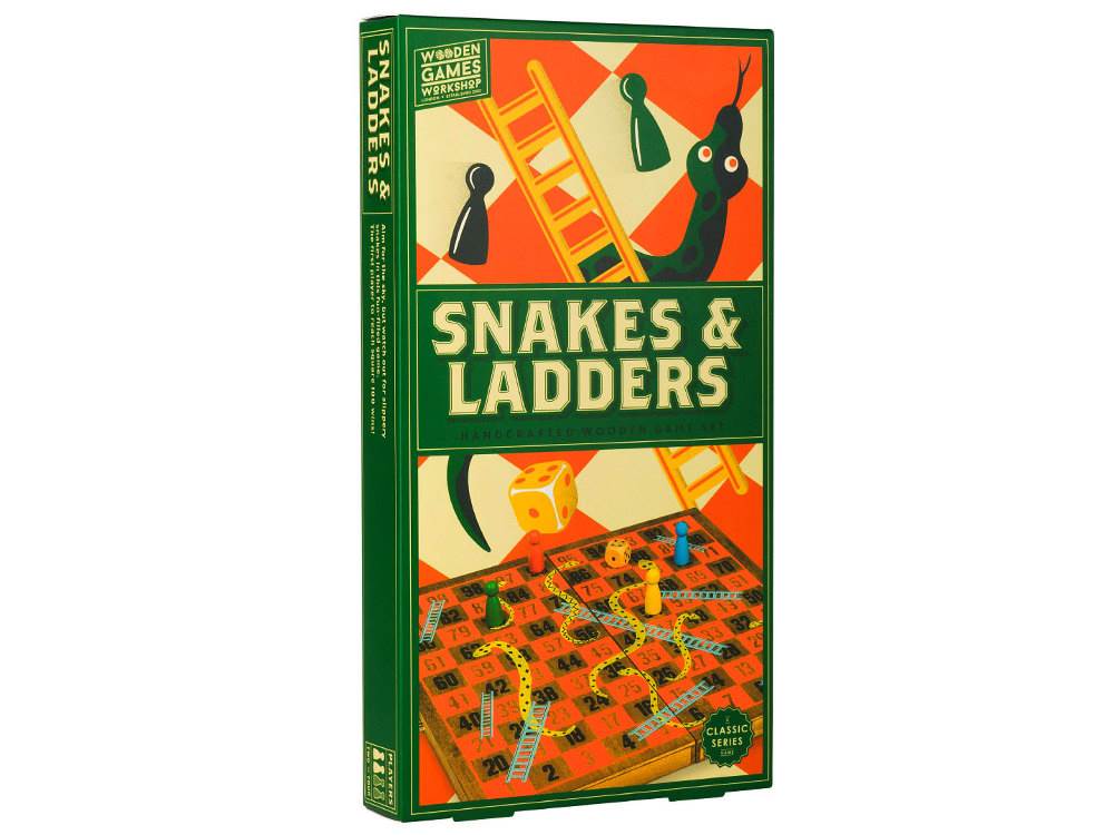 Wooden Games Workshop Snakes & Ladders - Good Games