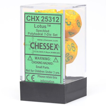 Chessex - Speckled Polyhedral 7-Die Set - Lotus (CHX25312)