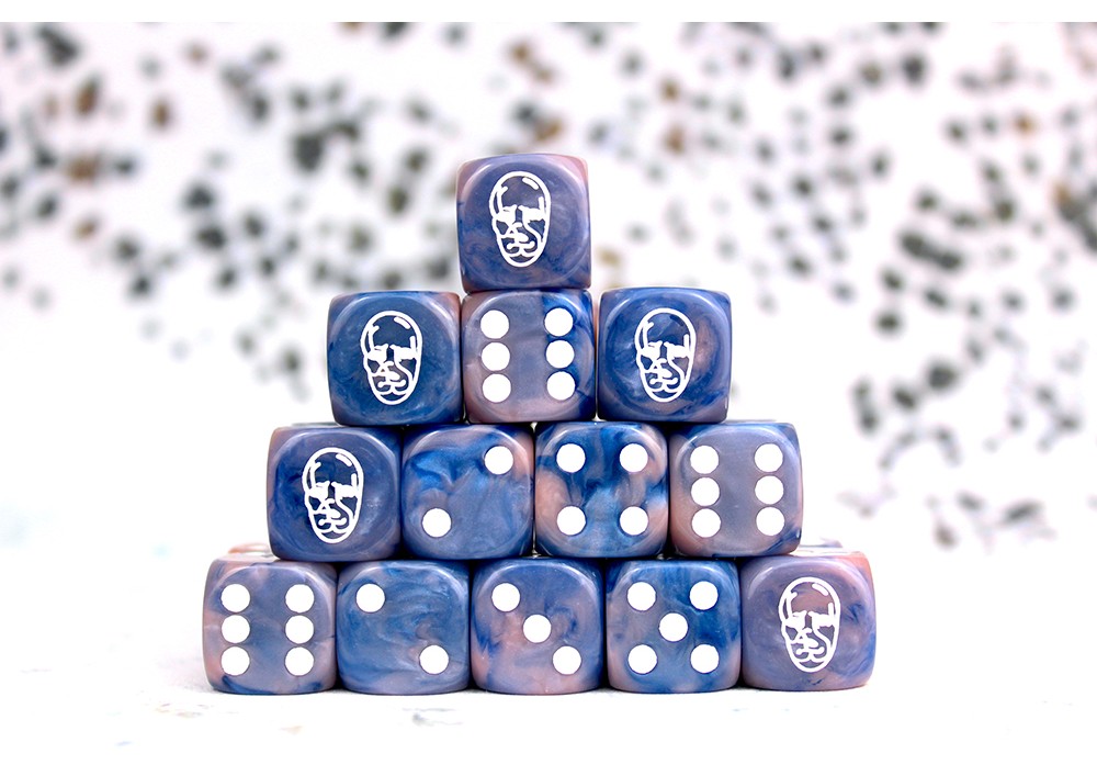 Conquest - Spires Faction Dice on Dark