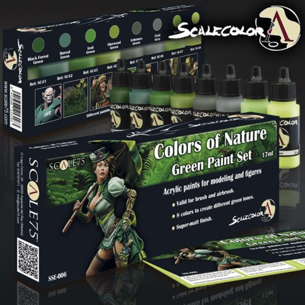 Scale 75 - Scalecolor Colours of Nature Green Paint Set (SSE-006) - Good Games