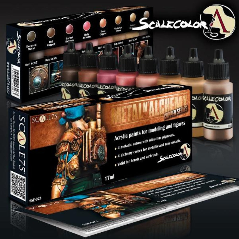 Scale 75 - Scalecolor Metal n Alchemy Copper Series Paint Set (SSE-021 ...