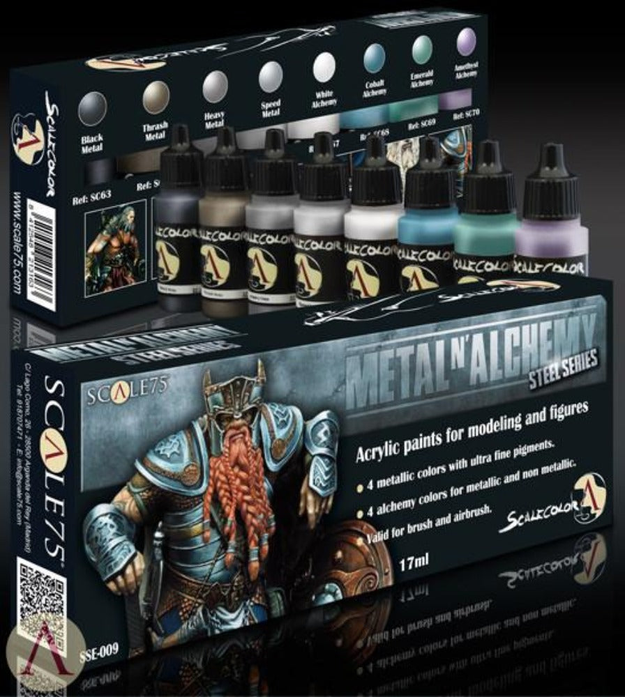 Scale 75 - Scalecolor Metal n Alchemy Steel Paint Set (SSE-009) - Good Games