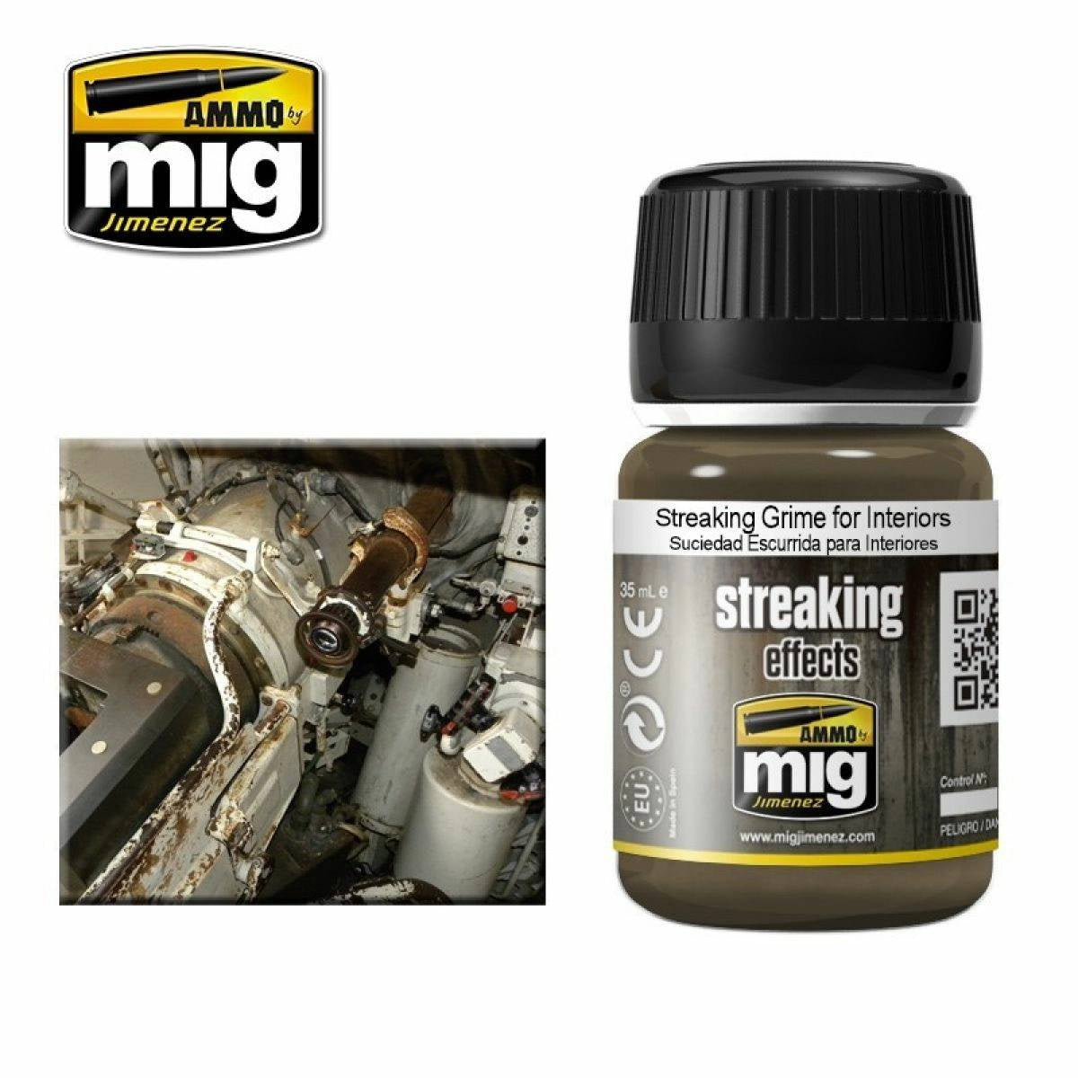 Ammo by MIG Enamel Streaking Effects Streaking Grime for Interiors 35ml - Good Games