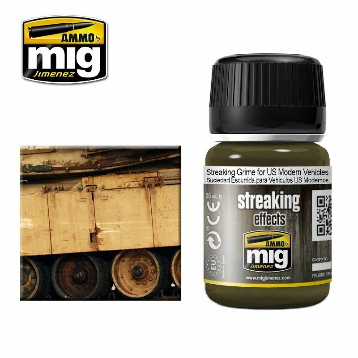 Ammo by MIG Enamel Streaking Effects Streaking Grime for US Modern Vehicles 35ml - Good Games