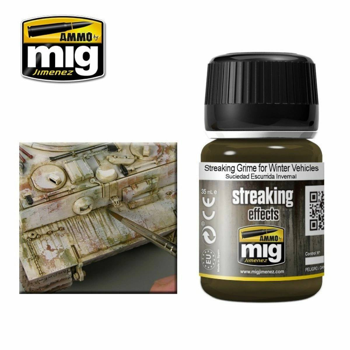 Ammo by MIG Enamel Streaking Effects Streaking Grime for Winter Vehicles 35ml - Good Games