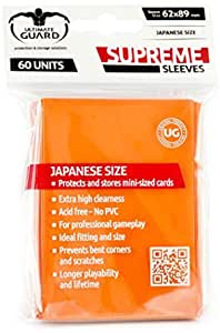 Ultimate Guard Supreme Sleeves Size Orange (60) - Good Games