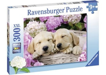 Ravensburger - Sweet Dogs In A Basket - 300 Large Piece Jigsaw - Good Games