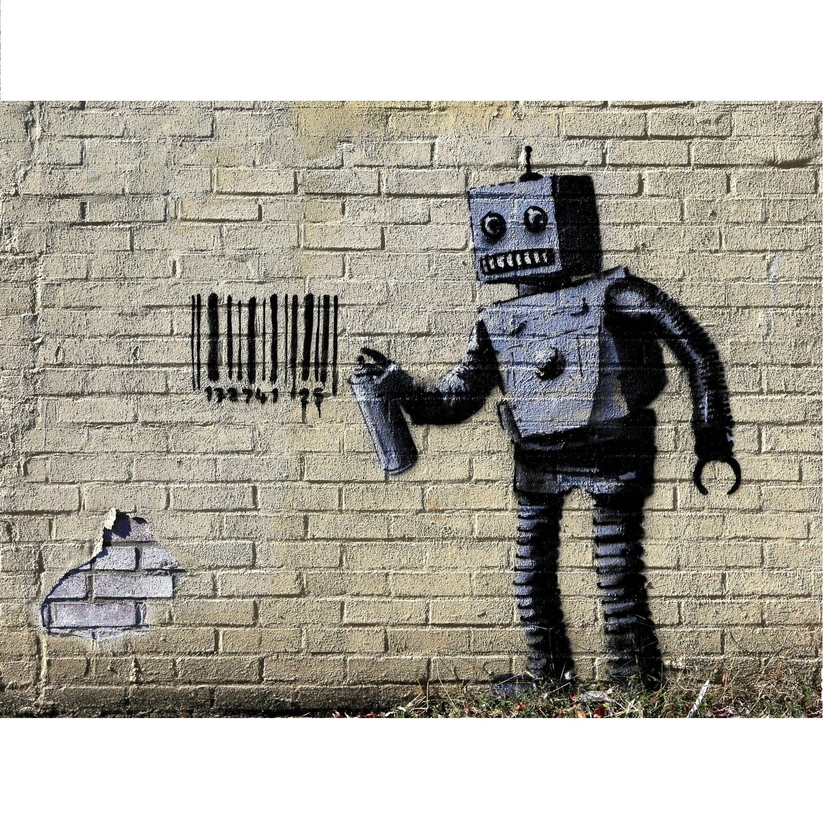 Bansky Urban Art Tagging Robot 1000 Piece Jigsaw - Good Games