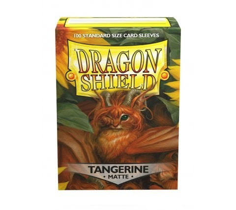 Dragon Shield - Box- Tangerine Matte Standard Size (100) - Good Games