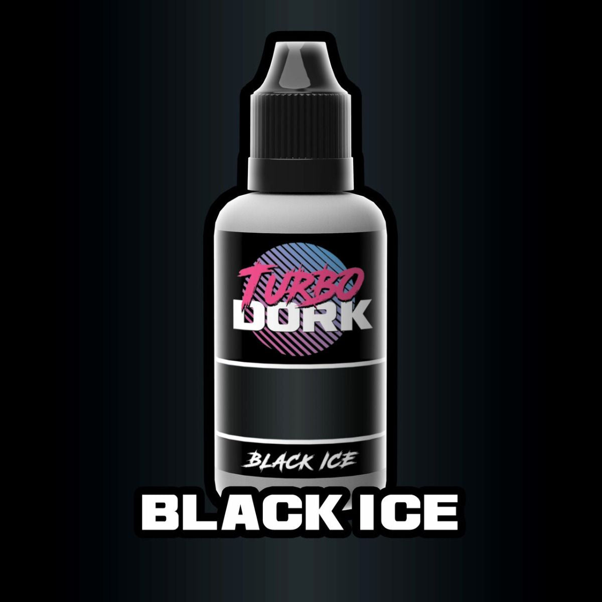 Turbo Dork Black Ice Metallic Acrylic Paint 20ml Bottle - Good Games