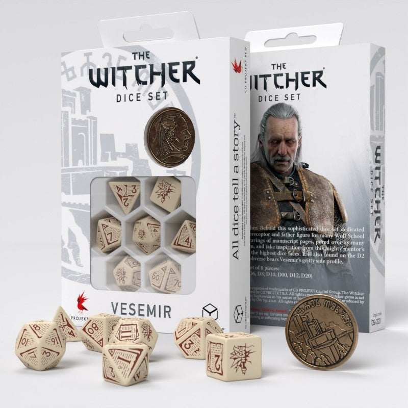 Q Workshop The Witcher Dice Set Vesemir: The Old Wolf - Good Games