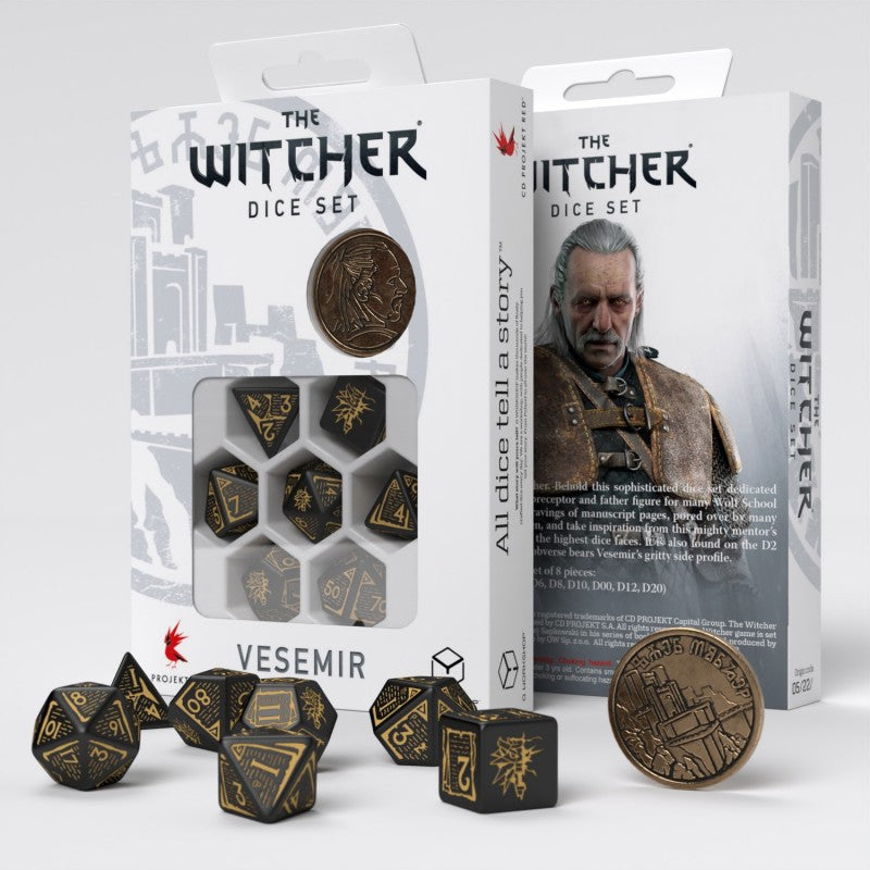 Q Workshop The Witcher Dice Set Vesemir: The Sword Master - Good Games