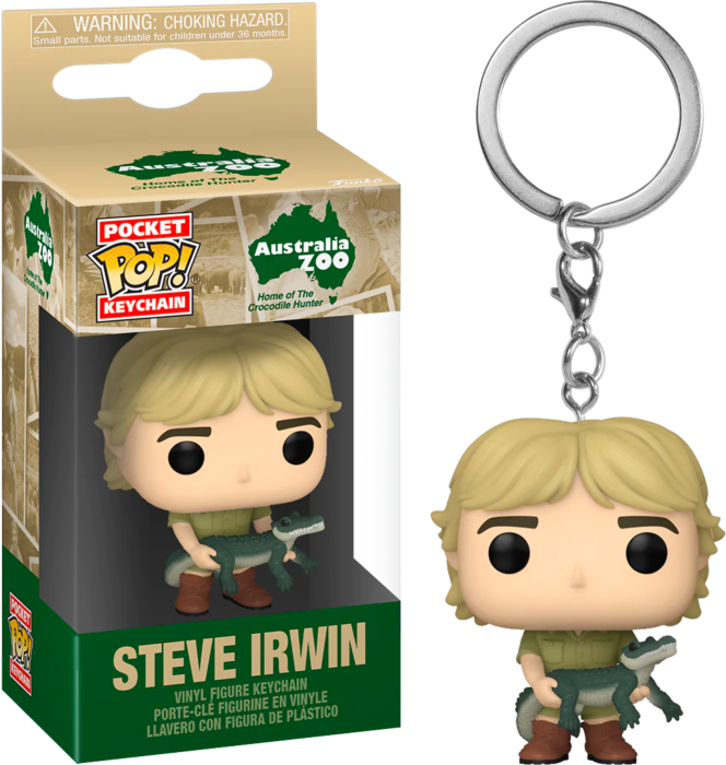 Crocodile Hunter - Steve Irwin Pop! Keychain - Good Games