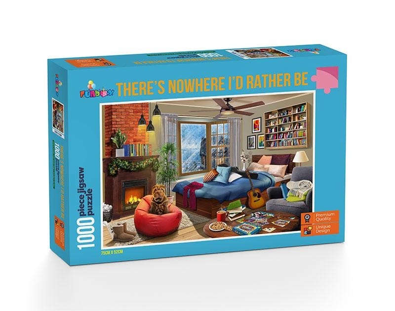 Funbox - ThereS Nowhere ID Rather Be - 1000 Piece Jigsaw