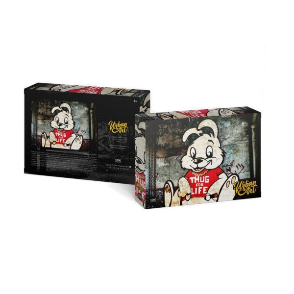 Bansky Urban Art Thug Life Bunny 1000 Piece Jigsaw