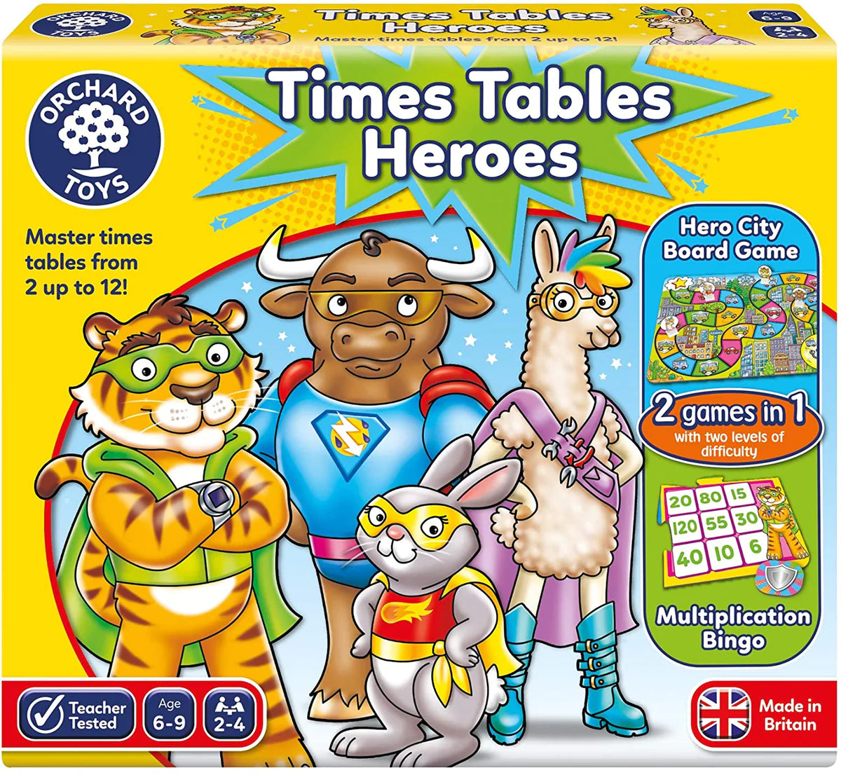 Orchard Toys - Times Tables Heroes - Good Games