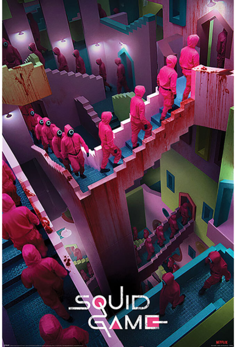 Squid Game - Crazy Stairs Poster - Good Games