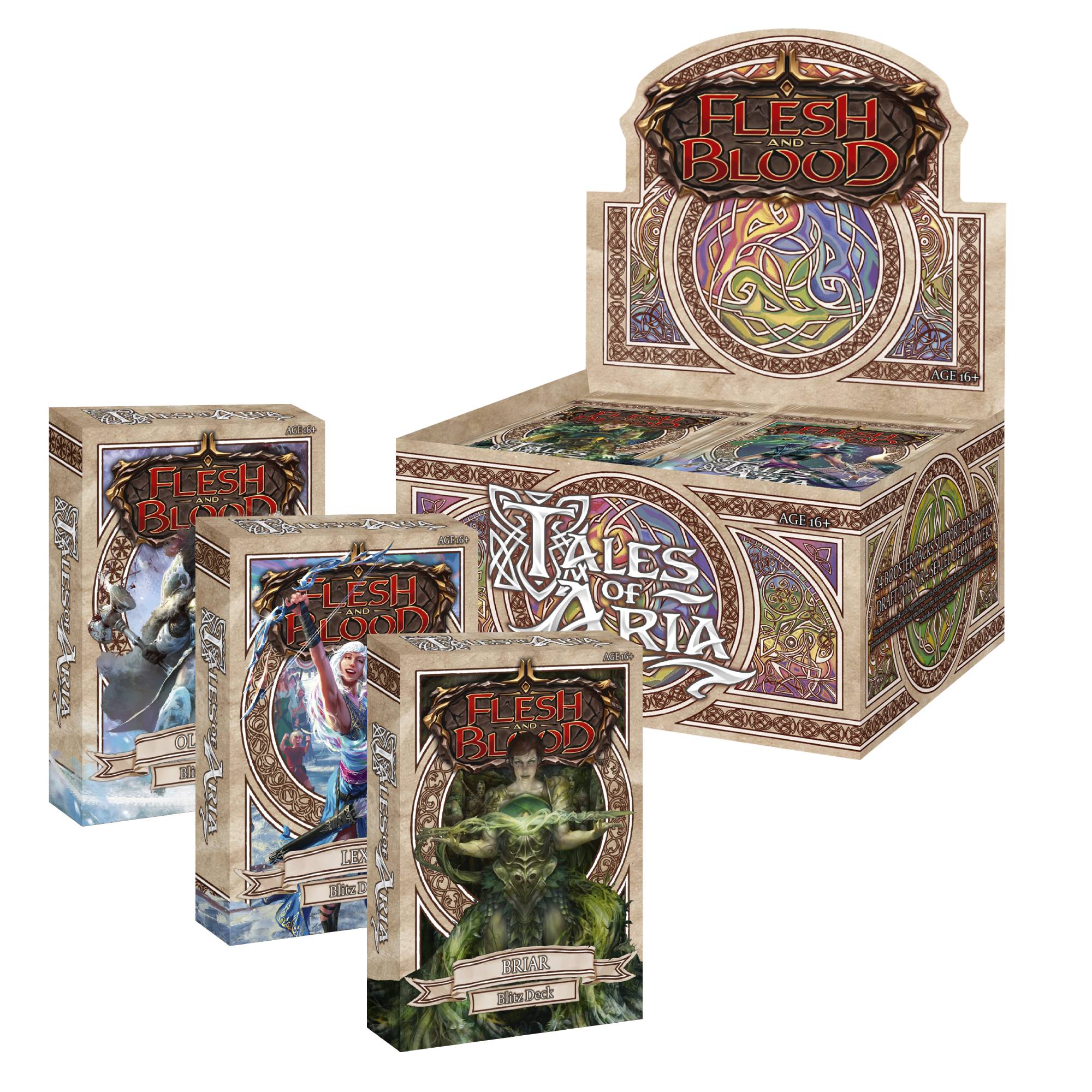 Flesh and Blood」TALES OF ARIA 4BOXセット Amazon.com: Flesh & Blood TCG: Tales of Aria Booster Box