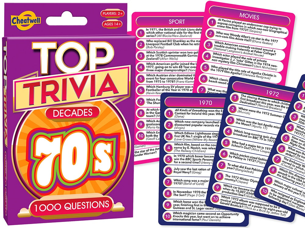 Top Trivia Decades - 70s - Good Games