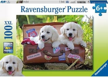 Ravensburger - Traveling Puppies - 100 Piece Jigsaw - Good Games