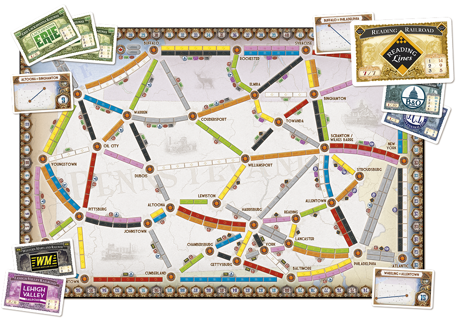 Ticket To Ride - Map Collection: Volume 5 United Kingdom &amp; Pennsylvania