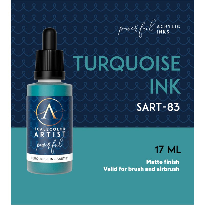 Scale 75 Scalecolor Artist Turquoise Ink 20ml - Good Games