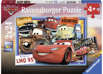 Ravensburger - Disney Two Cars - 2x24 Piece Jigsaw - Good Games