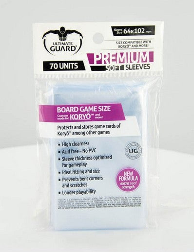 Ultimate Guard Premium Soft Sleeves For Board Game Cards (70) - Good Games