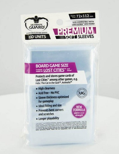 Ultimate Guard Premium Soft Sleeves For Board Game Cards (60) - Good Games