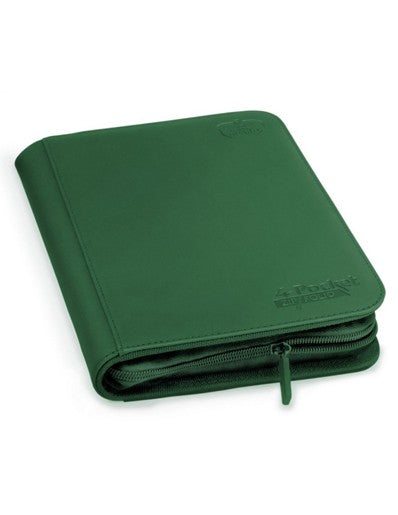 Ultimate Guard 4-Pocket Zipfolio Xenoskin Green