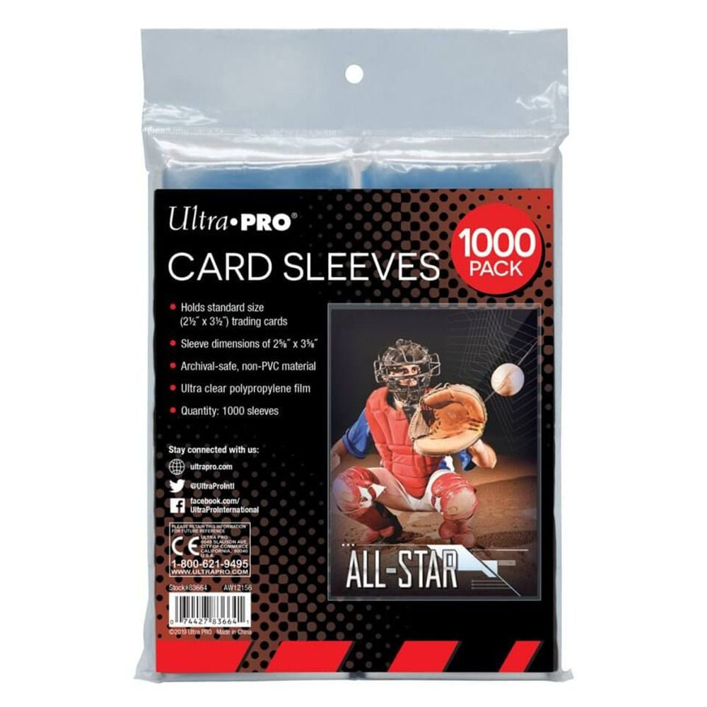 Ultra Pro Card Sleeves 2.5 x 3.5 Collector Sleeves 1000 Pack