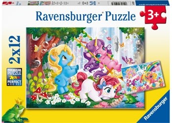 Ravensburger - Unicorns at Play - 2x12 Piece Jigsaw - Good Games