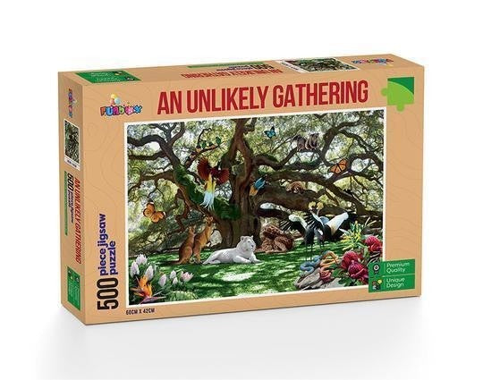 Funbox - An Unlikely Gathering 500 Piece Jigsaw