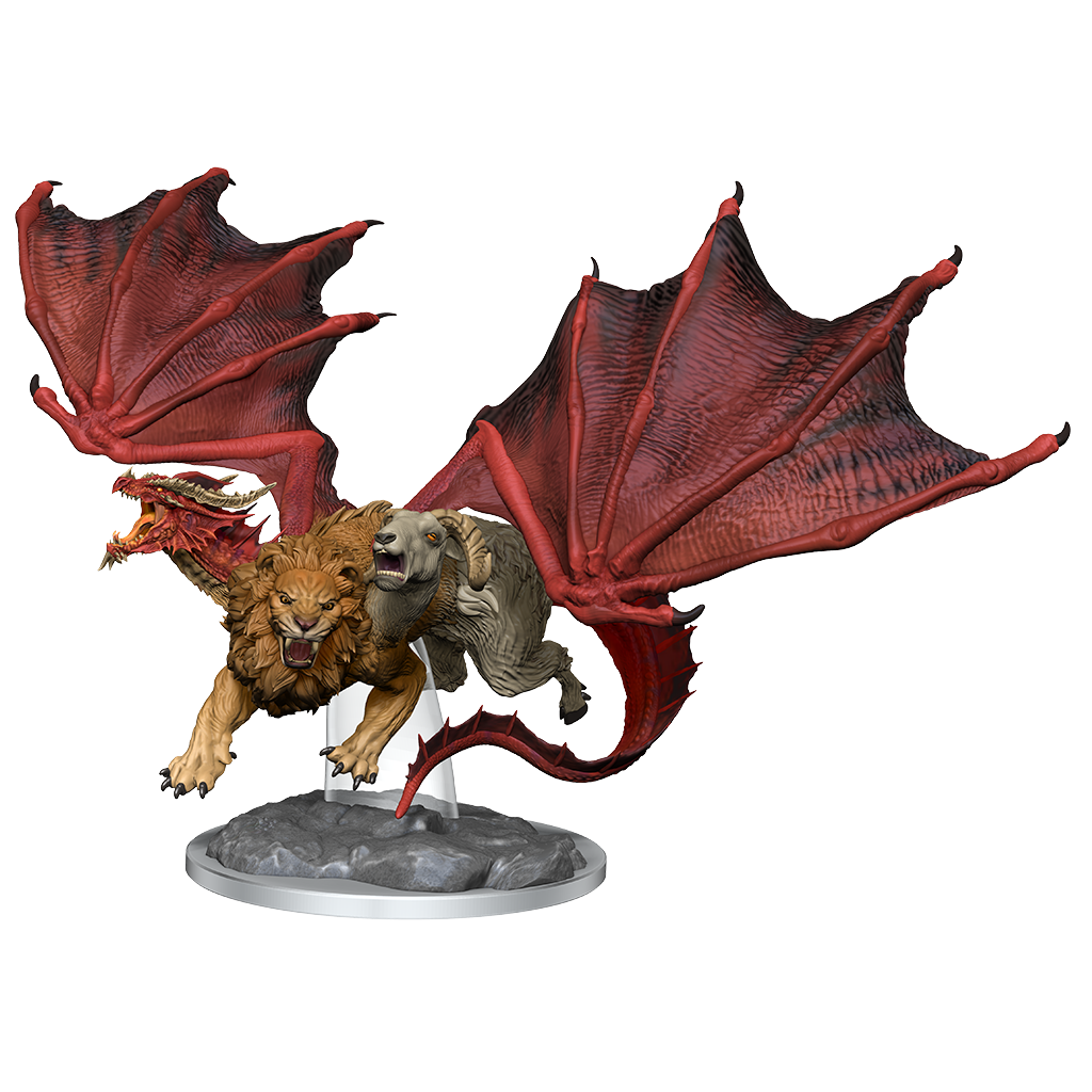 Dungeons &amp; Dragons Nolzurs Marvelous Unpainted Miniatures Chimera Paint Night Kit - Good Games