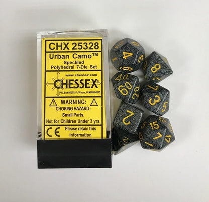 Chessex - Speckled Polyhedral 7-Die Set - Urban Camo (CHX25328) - Good Games