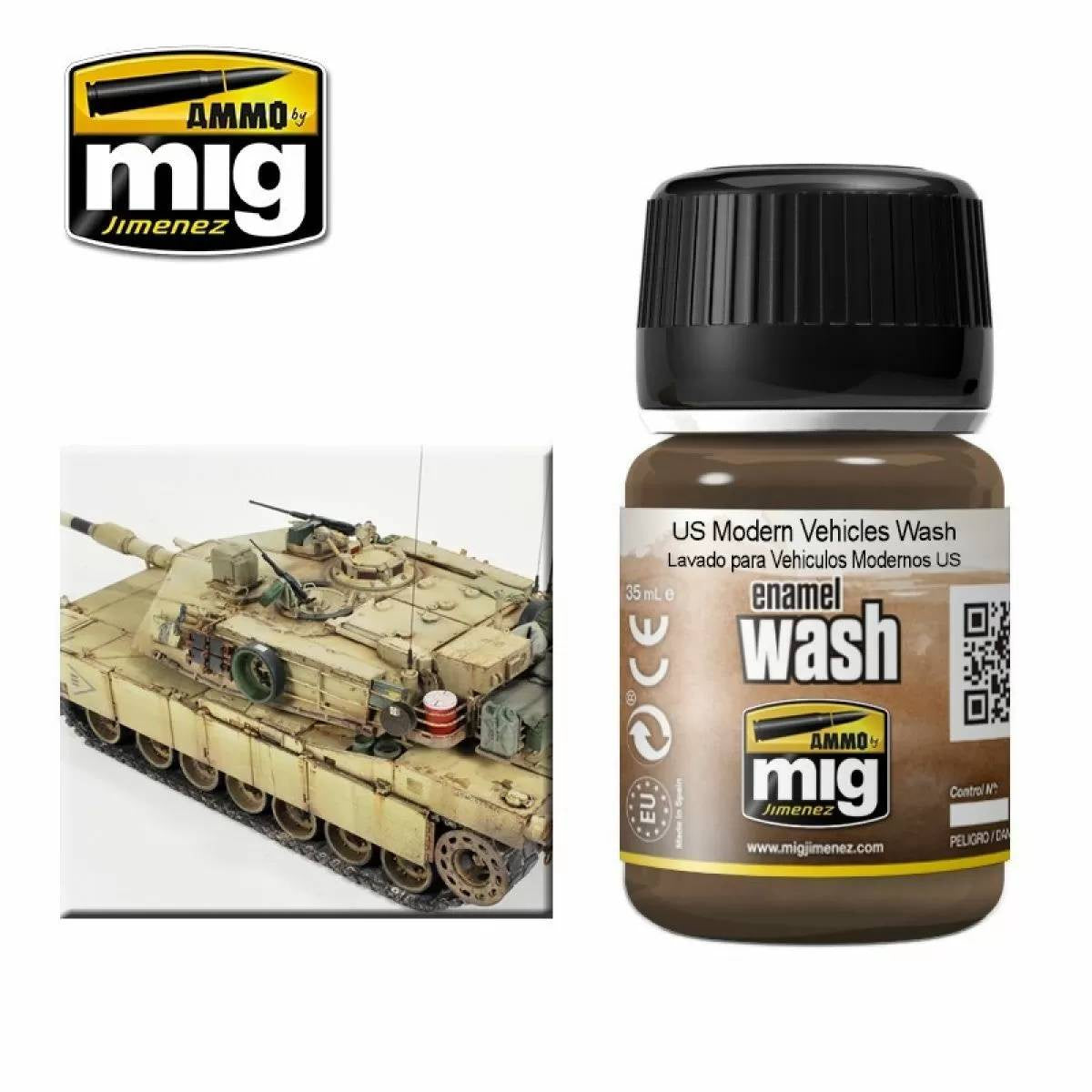 Ammo by MIG Enamel Washes US Modern Vehicles Wash 35ml - Good Games