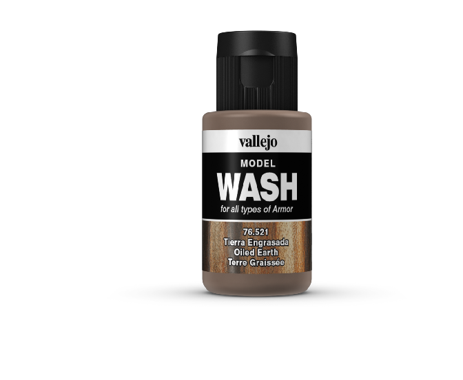 Vallejo Model Wash - Oiled Earth 35ml Acrylic Paint (AV76521) - Good Games
