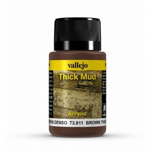 Vallejo Weathering Effects Brown Thick Mud 40 Ml - Good Games