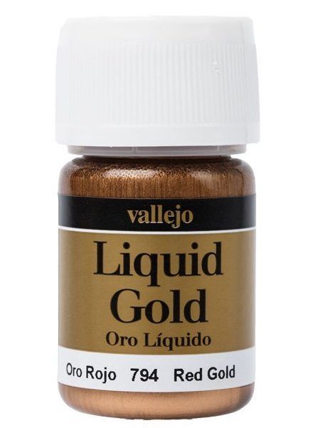 Vallejo Model Colour 35ml Acrylic Paint - Metallic Red Gold (Alcohol Base) - Good Games
