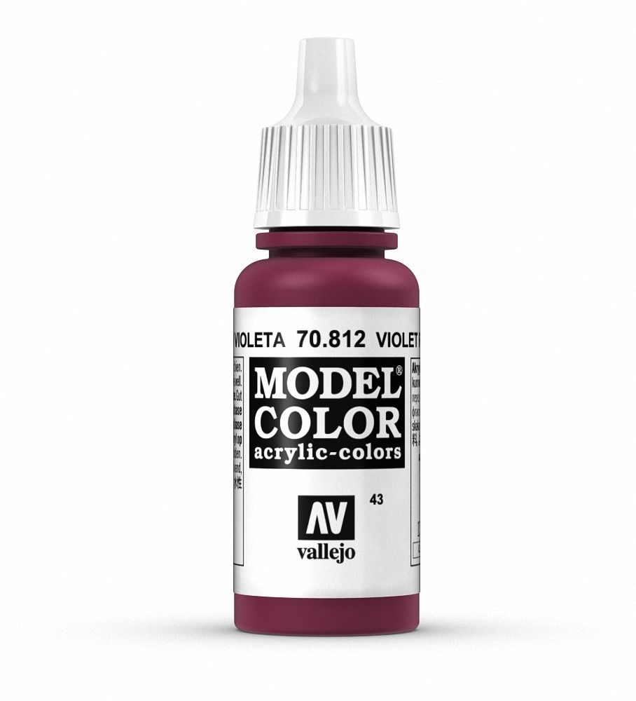 Vallejo Model Colour - Violet Red 17ml Acrylic Paint (AV70812) - Good Games